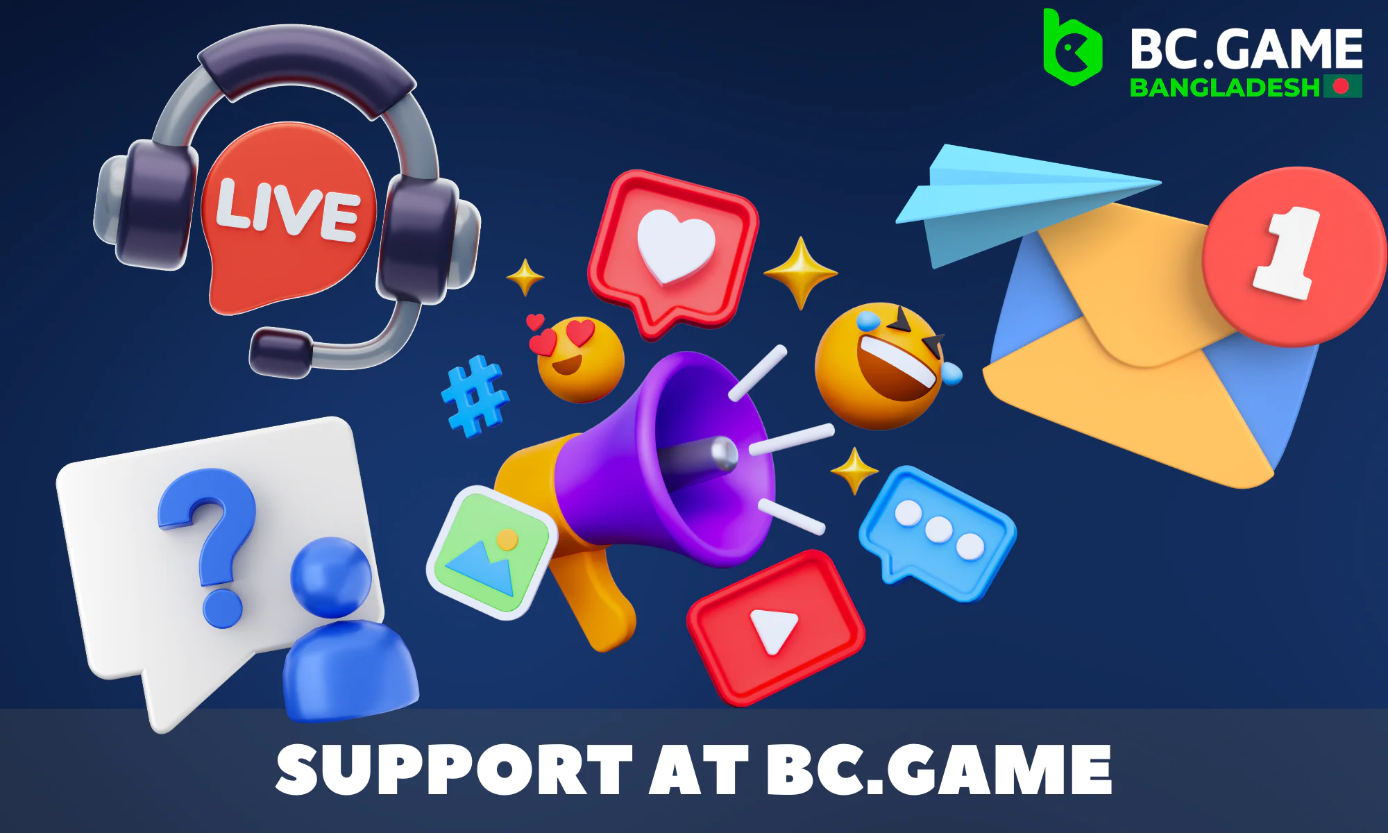 BC.GAME India offers a variety of options through which players can get help